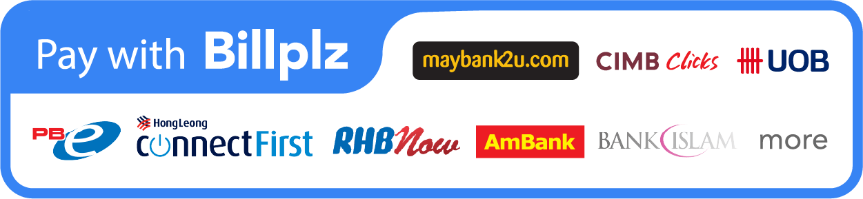 Online Banking (FPX) • FREE SHIPPING